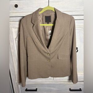 The‎ Limited Taupe Tailored Double Button Power Blazer Office Career Classic